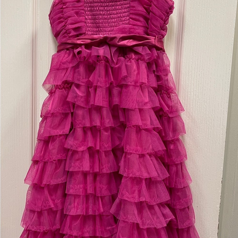 Girls Ruffled Layered Dress - Picture 3 of 6